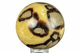 Polished Septarian Sphere - Madagascar #260031-1